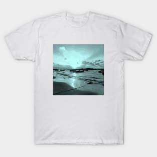 ea-life. boats. ocean. beach. blue. sea. sand. T-Shirt